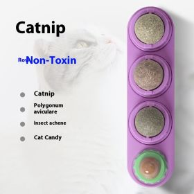 Catnip Ball Self-Hi Toy Supplies (Option: purple Three in one box)