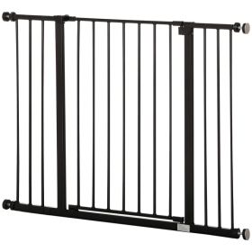 Pressure Fit Dog Gate Pet Barrier for stairs doorway, 29.9''- 42.1'' Width Black (Option: Black)