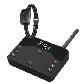 Wireless Electric Dog Fence Waterproof Pet Shock Boundary Containment System Electric Training Collar For Small Medium Large Dogs (Option: FenceWith1Collar-Black)