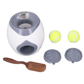Dog Ball Feeding Toys Dog Tennis Ball Feeding Machine With 2 Tennis For Dog Training (Option: default)