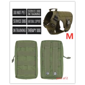 Military Tactical Dog Harness German Shepherd Adjustable Pet Dog Back (Option: F-Set)