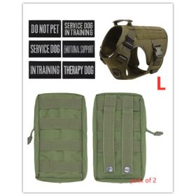 Military Tactical Dog Harness German Shepherd Adjustable Pet Dog Back (Option: G-Set)