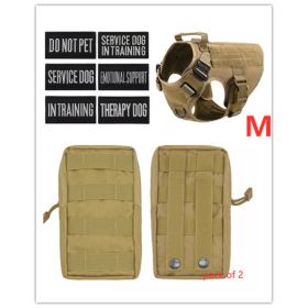 Military Tactical Dog Harness German Shepherd Adjustable Pet Dog Back (Option: B-Set)