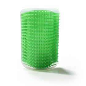The Cat Rubs The Face With The Corner Of The Wall And Tickles The Pet Massage Hair Comb Needle Comb With Catnip (Color: green)
