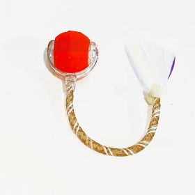 Interactive Cat Toy Ball Super Drive Cat Rolling Ball (Option: Bird Orange)