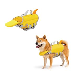 AMZ Dog Floatation Vest Cute Bright Stable Buoyancy Waterproof Quick-Drying Water Safety Vest (Option: default)
