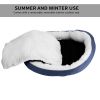 Pet Dog Bed Soft Warm Fleece Puppy Cat Bed Dog Cozy Nest Sofa Bed Cushion For S/M Dog