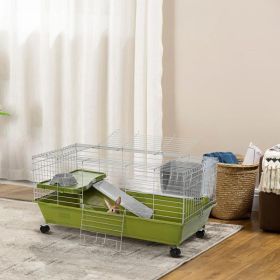 Small Animal Cage, Rolling Bunny Cage, Guinea Pig Cage (Option: 26404075)