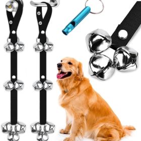 2PCS Dog Doorbells For Potty Training, Adjustable Puppy Training Bells, Extra-Large Loud Door Bells For Dogs (Option: Silver)