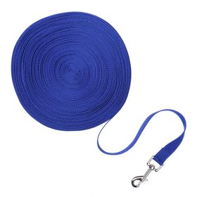 Dog Leash Long Obedience Recall Foot Feet Training Lead 6/15/23/33/50/100 FT (Option: 100 FT-Blue)