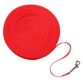 Dog Leash Long Obedience Recall Foot Feet Training Lead 6/15/23/33/50/100 FT (Option: 33 FT-Red)