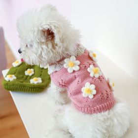 Pet Cats And Dogs Keep Warm And Comfortable Sweater (Option: Suit-Flowers-XL)