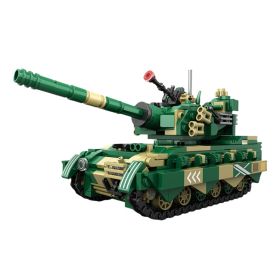 Tank Building Blocks Set Toys With Movable Parts Realistic Tank Model Building Kit For Boys Kids (Option: default)