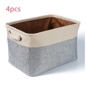 Dog Toy Basket (Option: Beige-4PCS)