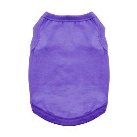 Cotton Dog Tank (Color: Ultra Violet, size: X-Small)