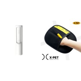 2-1 Reusable Pet Hair Remover Brush Lint Roller Portable Effective Self Cleaning Tool for Cat Dog Fur Hair Dust Removal Brush (Color: Set4)
