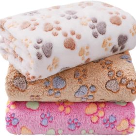 3 Pack Soft Fleece Dog Blankets, Warm & Fluffy Pet Throws (Option: Multi)