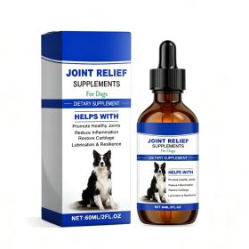 Dog Joint Relief Liquid Supplement Drops, Hip & Joint Care Support For All Breeds Dogs, Relieve Joint Pain, Reduce Inflammation, Restore Cartilag (Option: 1Box)