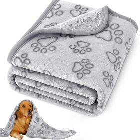 41 X 30 Inch Soft Dog Blanket For Medium Dogs & Cats (Option: Grey)