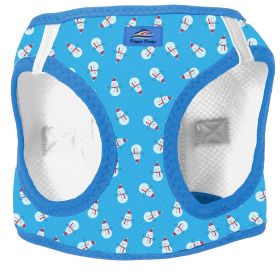 American River Choke Free Dog Harness Holiday Collection (Color: Snowman, size: large)