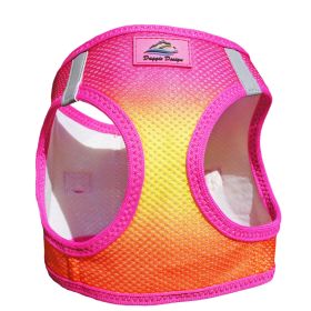 American River Choke Free Dog Harness (Color: Raspberry Pink and Orange, size: 3X-Large)