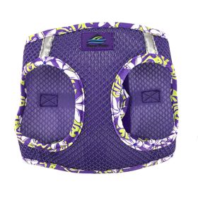 American River Choke Free Harness Hawaiian Trim (Color: Paisley Purple, size: large)
