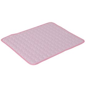 Dog Cooling Mat Summer Pets Cold Bed Extra Large For Small Big Dogs Pet Accessories Cat Durable Blanket Sofa Cat Ice Pad Blanket Pet Products (Option: Pink Edging-L70*55cm)