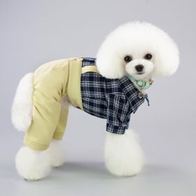 Dog Clothes Spring And Summer Clothing (Option: Khaki-L)